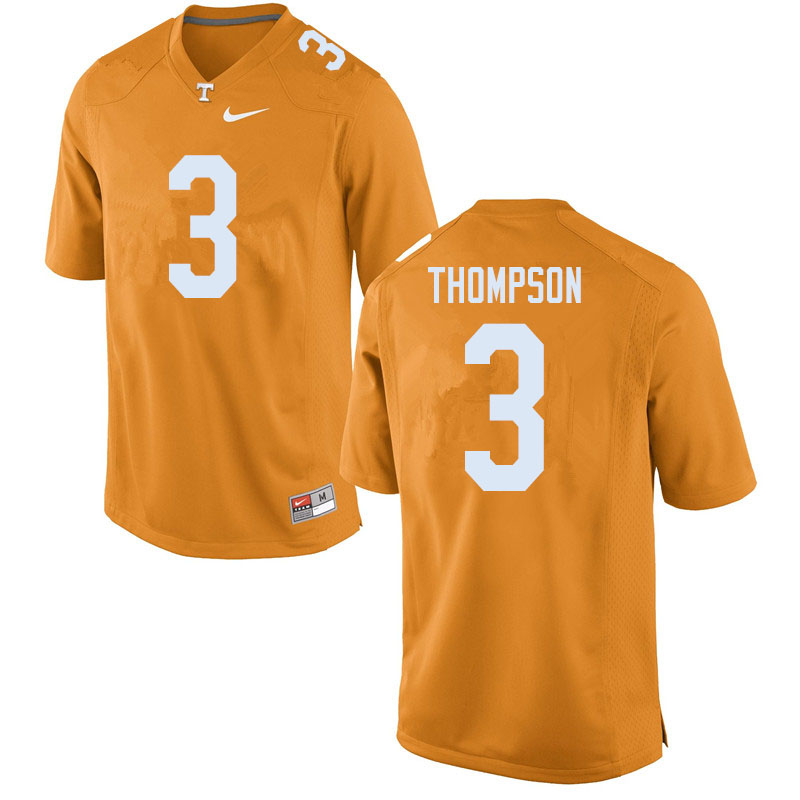 Men #3 Bryce Thompson Tennessee Volunteers College Football Jerseys Sale-Orange